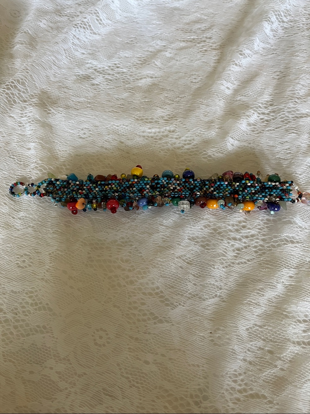 Colorful Multistrand Beaded Bracelet - Picture 5 of 6